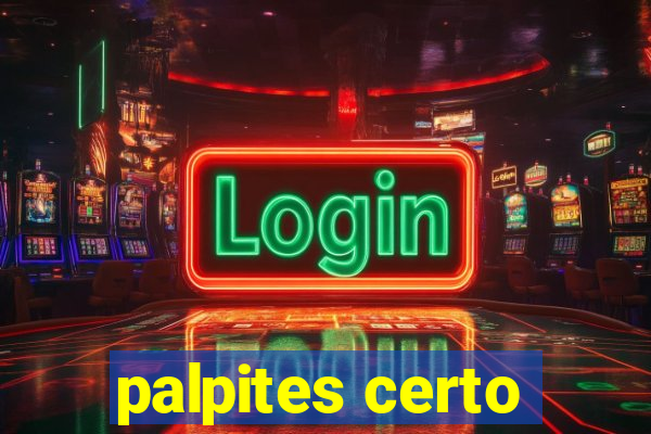 palpites certo